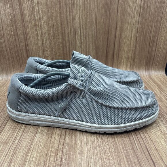 Hey Dude Wally Sox ASH Lightweight Slip On US Men's Size US 14 - Picture 1 of 8